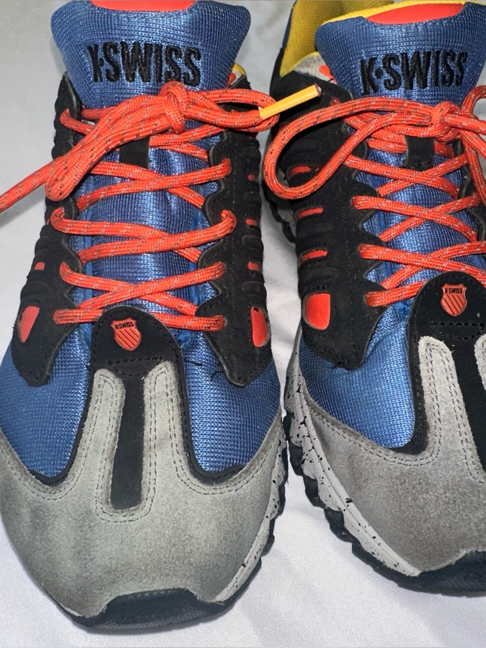 K-Swiss Blue, Gray and Orange Men's Sneakers